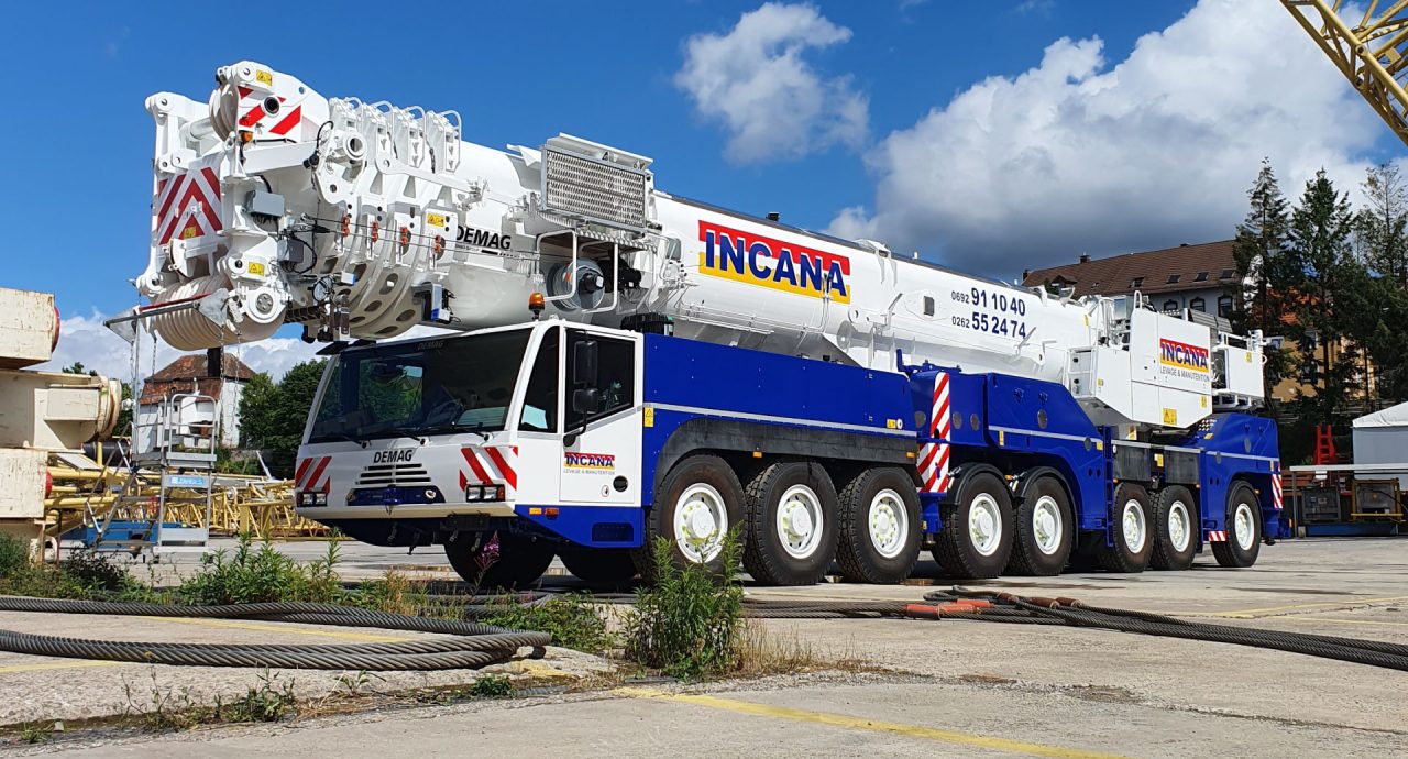 Grue automotrice Demag AC500 8.2 – 500t - Incana